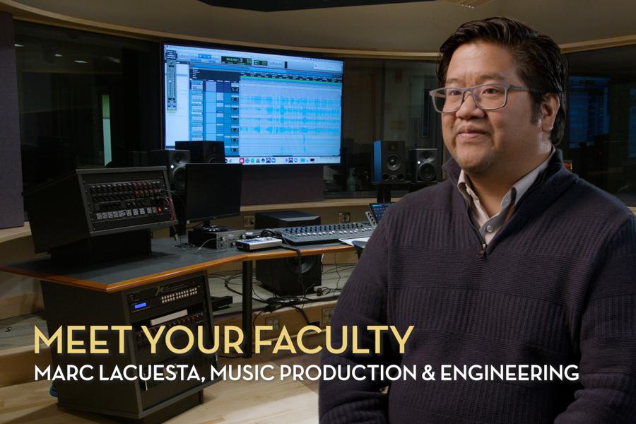 Director of Music Production & Engineering Marc Lacuesta